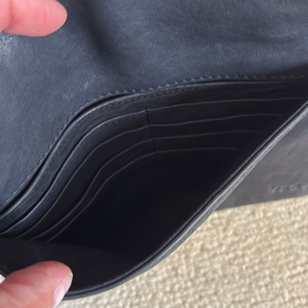 ba&sh Green and Navy Women's Clutch - Picture 4 of 4